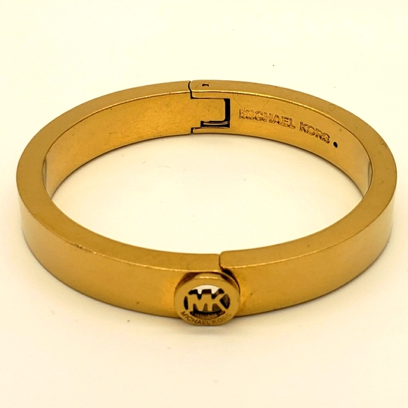 Michael Kors Logo Hinged Bangle Bracelet - Picture 8 of 16
